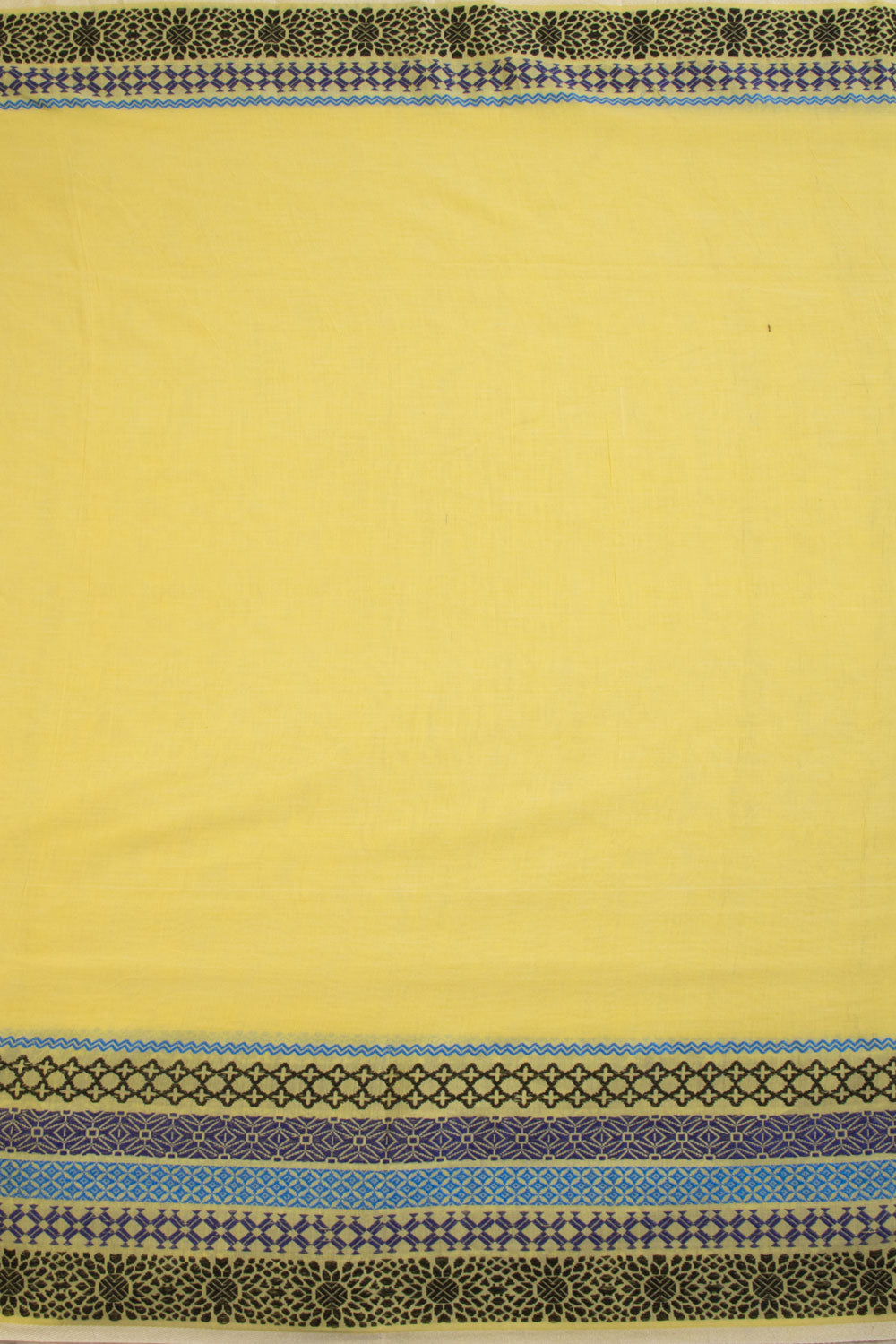 Yellow Shantipur Tant Bengal Cotton Saree 10068787 - Avishya
