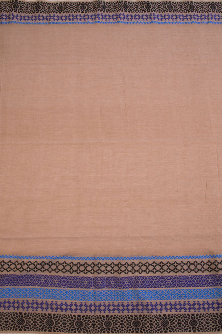 Brown Shantipur Tant Bengal Cotton Saree 10068788 - Avishya
