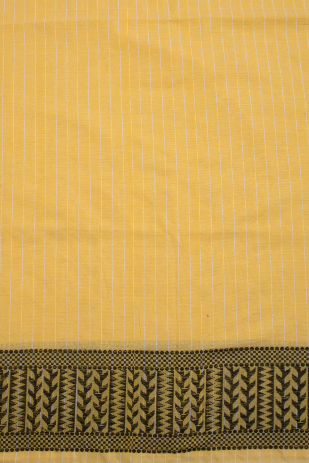 Yellow Shantipur Tant Bengal Cotton Saree 10068799 - Avishya
