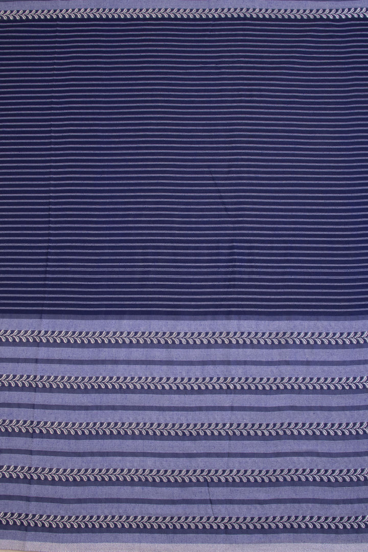 Blue Shantipur Tant Bengal Cotton Saree 10068804 - Avishya