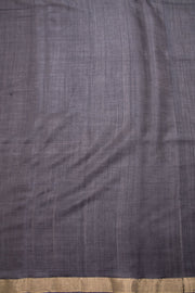 Black Chhattisgarh Tussar Silk Saree 10068811 - Avishya