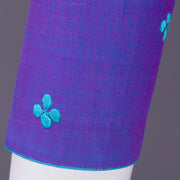 Purple Embroidered Mangalgiri Cotton Blouse 10068967 - Avishya