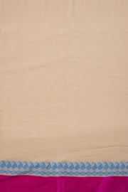 Cream Shantipur Tant Bengal Cotton Saree 10069054 - Avishya