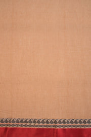 Beige Shantipur Tant Bengal Cotton Saree 10069055 - Avishya