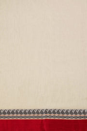 Off White Shantipur Tant Bengal Cotton Saree 10069068- Avishya