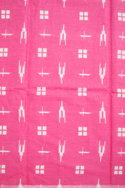 White Hand Block Printed Cotton Saree 10069071 - Avishya