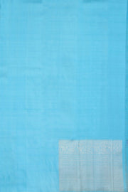 Blue Handloom Koravi Kanjivaram Silk Saree 10069140 - Avishya