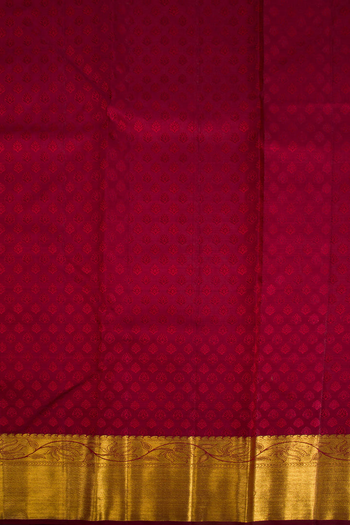 Maroon Handloom Bridal Kanjivaram silk saree 10069142 - Avishya