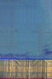 Blue Handloom Vaira Oosi Bridal Kanjivaram Silk Saree 10069166