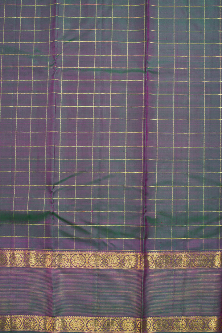Violet Handloom Kanjivaram Silk Saree 10069189 - Avshiya