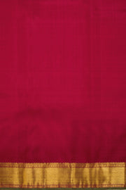 Red Handloom Vaira Oosi Bridal Kanjivaram Silk Saree 10069192 - Avishya