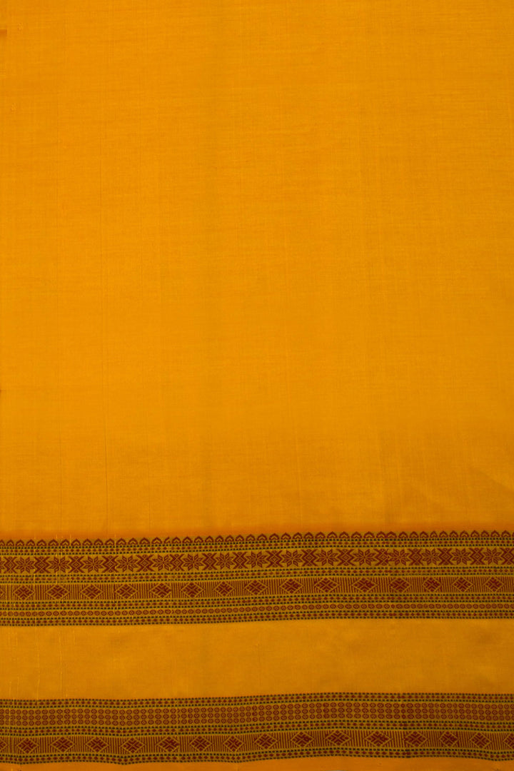 Yellow Handloom Kanchi Silk Cotton Saree 10069258 - Avishya