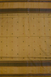 Beige Handloom Kanchi Silk Cotton Saree 10069265 - Avishya