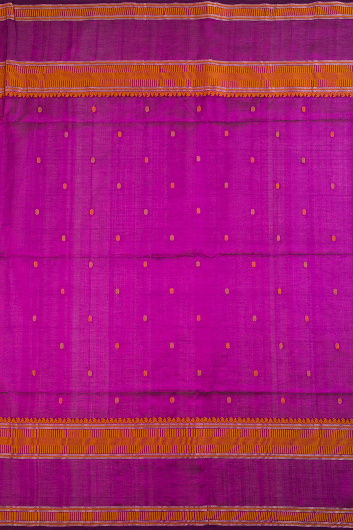 Pink Handloom Kanchi Silk Cotton Saree 10069266 - Avishya