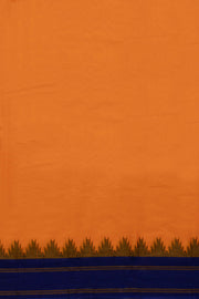 Dutch Orange Handloom Kanchi Cotton Saree 10069395 - Avishya