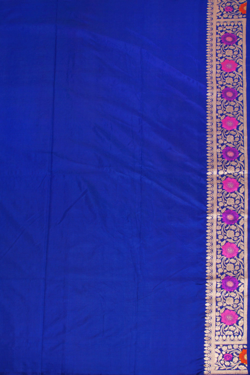 Blue Handloom Banarasi Katan Silk Saree 10069397 - Avishya