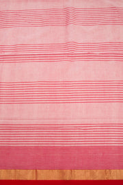 White Bengal Phulia Cotton Saree Zari Border 10069411 - Avishya