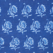 Blue Indigo Handblock Printed Cotton Blouse Without Lining 10069488 - Avishya