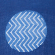 Blue Indigo Handblock Printed Cotton Blouse Without Lining 10069494 - Avishya