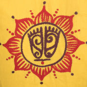 Yellow Kantha Embroidered Cotton Blouse 10069545 - Avishya