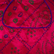 Magenta Ajrakh Printed Mashru 10069601 - Avishya
