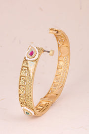 Handcrafted Gold Plated Traditional Kada Bangle