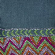 Grey Kantha Embroidered Tussar Silk Blouse 10069752 - Avishya