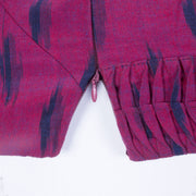 Magenta Ikat Cotton Blouse 10069774 - Avishya