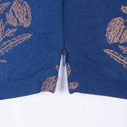 Blue Handblock Printed Cotton Blouse 10069780 - Avishya