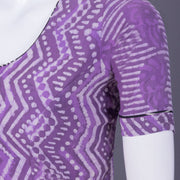 Violet Dabu Printed Cotton Blouse 10069788 - Avishya