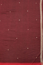 Black Handloom Bhujodi Tussar Cotton Saree 10069842 - Avishya