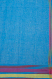 Blue Handloom Bhujodi Kala Cotton Saree 10069854 - Avishya