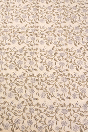 Cream 3-Piece Mulmul Cotton Salwar Suit Material with Kota Dupatta 10070090