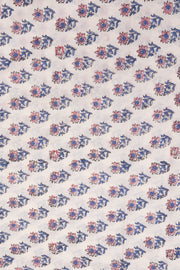 Green 3-Piece Mulmul Cotton Salwar Suit Material With Kota Dupatta