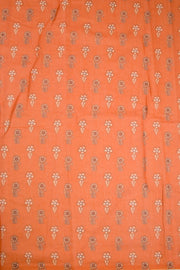 Blue Kalamkari Print Malai Cotton Saree