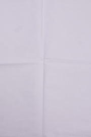 White Solid Style Cutwork Applique Embroidered Cotton 3 Piece Salwar Suit Material 10070151