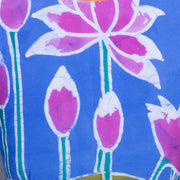 Blue Batik Handpainted Cotton Blouse-Avishya