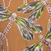 Medallion Yellow Batik Hand painted Cotton Blouse 