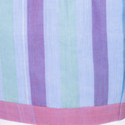 Steel Blue Striped Andhra Cotton Blouse 10070432