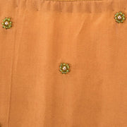 Mustard Yellow Aari Embroidered Tussar Silk Blouse 10077716