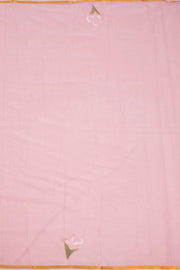 Pink Hand Painted Chiffon Saree 10070958