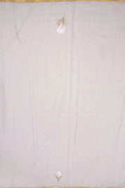 Cloud Grey Hand Painted Chiffon Saree