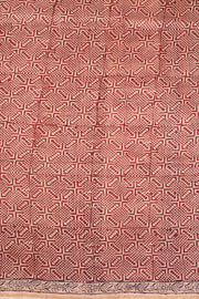 Deep Maroon Bagh Printed Silk Cotton Saree 10071007 - Avishya