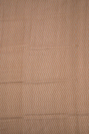 Brown Handloom Printed Chanderi Silk Cotton Saree 