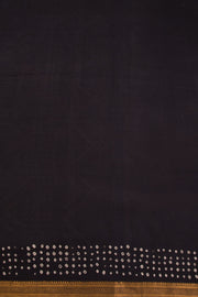 Black Bandhani Mangalgiri Cotton Saree 10071102