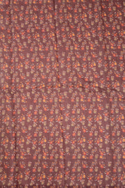 Orange Kalamkari Printed Malai Cotton Saree