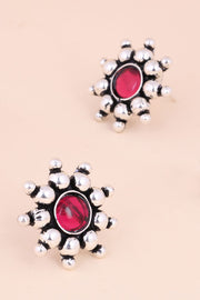 Oxidised Stud Earring