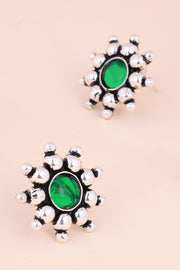 Oxidised Stud Earring