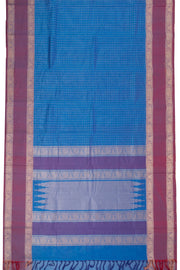 Blue Handloom Kanchi Cotton Saree