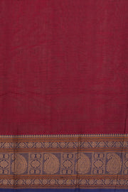 Maroon Handloom Kanchi Cotton Saree